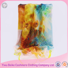 Newest sale different types small silk square scarf with good prices